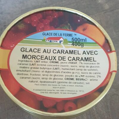 glace au caramel front packaging