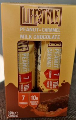 Barre cacahuètes & caramel chocolat au lait