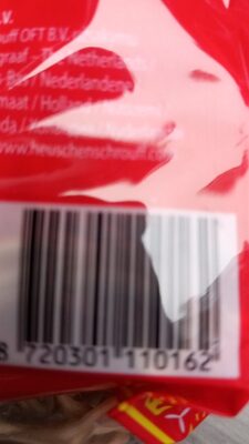 Noodles ingredients label