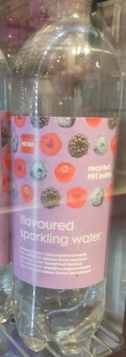 Eau pétillante saveur fruits des bois front packaging