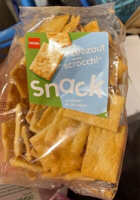Snack scrocchi front packaging