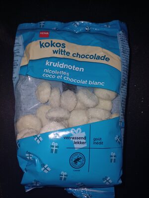 Kruidnoten Kokos witte chocolade