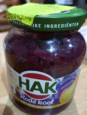 Rode Kool met stukjes peer front packaging