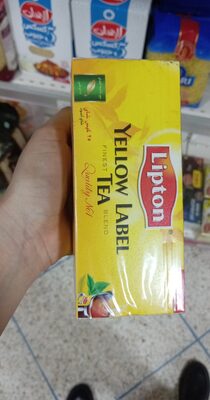 lipton yellow label tea x25 front packaging