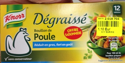 Bouillon de poule dégraissé