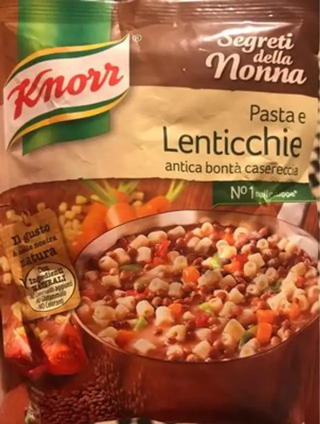 Knorr Pasta e Lenticchie front packaging
