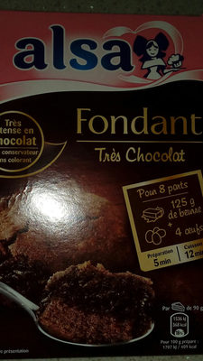 Fondant chocolat, chocolat noir extra fin 58% de cacao