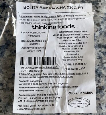 Bolita remolacha 220gr