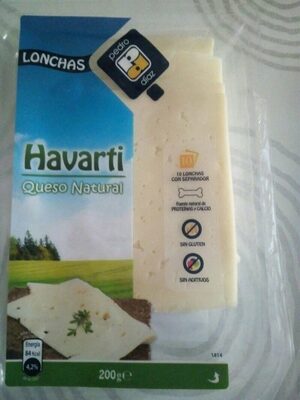 Queso havarti en lonchas