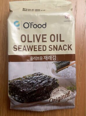 Olive oil seaweed snack