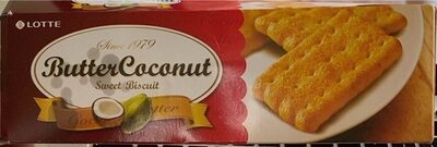 Butter coconut (sweet biscuit) front packaging