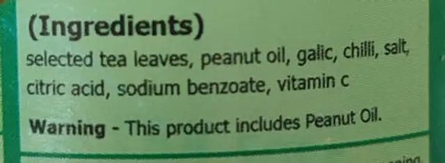 Sawmo ingredients label
