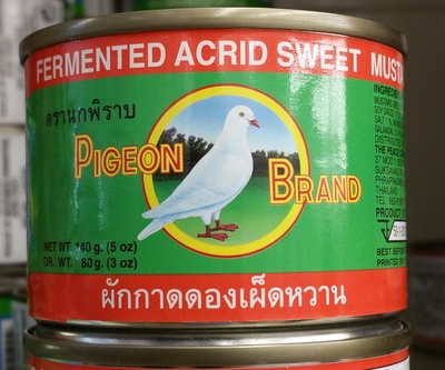 Fermented acrid sweet mustard