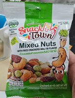 ถั่วรวมผสมข้าวอบกรอบรสวาซาบิ