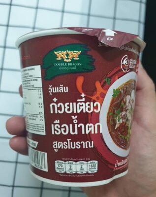 วุ้นเส้นกึ่งสำเร็จรูป รสก๋วยเตี๋ยวเรือ ตรามังกรคู่ - 55 g