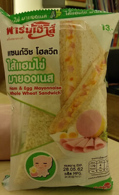 แซนด์วิชไส้แฮมไข่มายองเนส