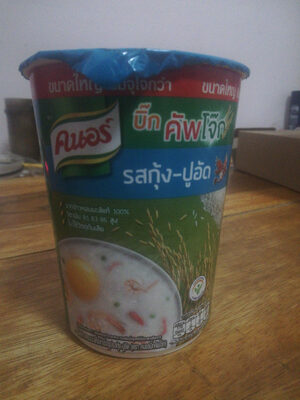 คนอร์ บิ๊กคัพโจ๊ก รสกุ้ง-ปูอัด front packaging