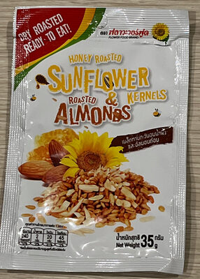 ฟลาวเวอร์ฟด เมล็ดทานตะวันอบน้ำผึ้ง และอัลมอนด์อบ