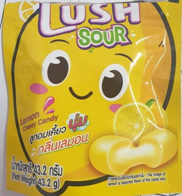Lush sour ลูกอมเคี้ยวนุ่มกลิ่นเลมอน