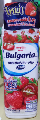 นมเปรี้ยว เมจิ บัลเกเรีย สตรอเบอรรี่
