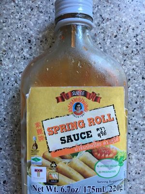 Spring roll sauce front packaging