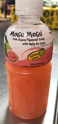 Pink Guava Flavored Drink With Nata De Coco