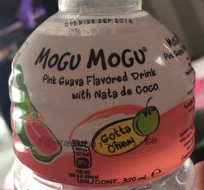 Pink Guava Flavored Drink with Nata de Coco