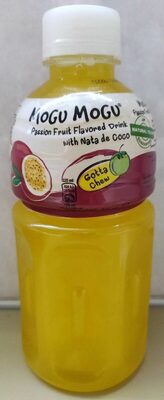 Passion fruit flavoured drink with nata de coco