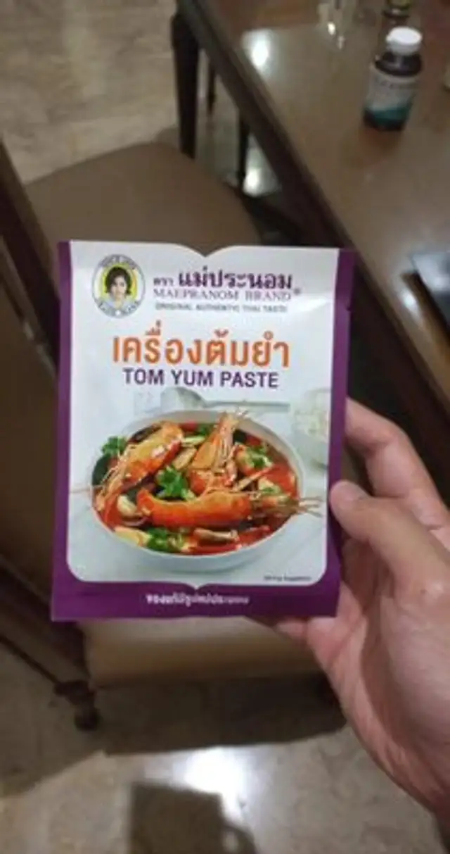Tom yum paste front packaging