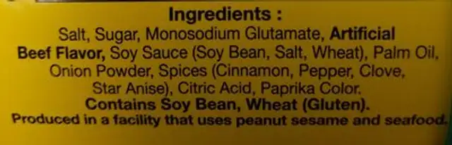 Lee Pho Broth Mix, 8 Oz (24-count) ingredients label