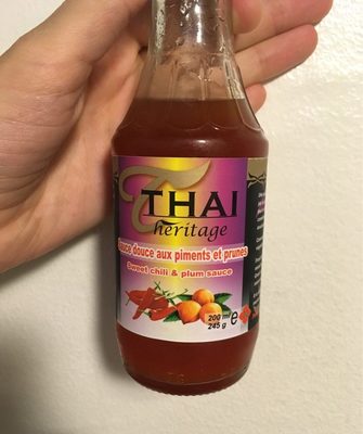 Sauce douce aux piments et prunes front packaging