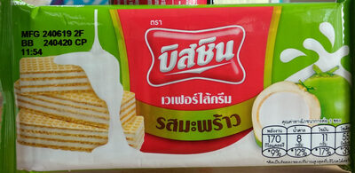 บิสชินรสมะพร้าว front packaging
