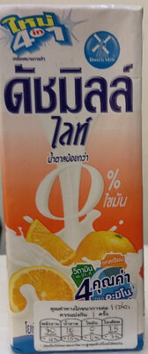 ดัชมิลล์ไลท์ รสส้ม front packaging