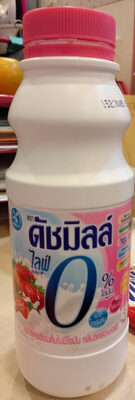 ดัชมิลล์ ไลฟ์ 0% กลิ่นสตรอเบอรรี่ front packaging