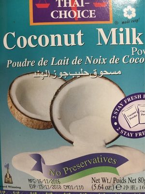 Poudre lait de coco