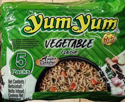 Instant noodles vegetable flavor 5-pack