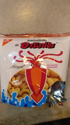 ข้าวเกรียบรสปลาหมึก front packaging