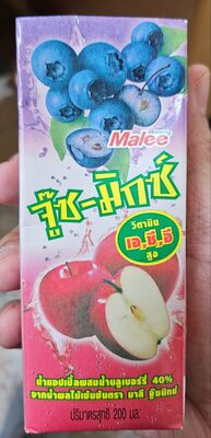 จู๊ซ-มิกซ์ น้ำแอปเปิ้ลผสมน้ำบลูเบอร์รี่ 40% จากน้าผลไม้เข้มข้น