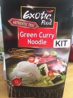 Green curry noodle front packaging
