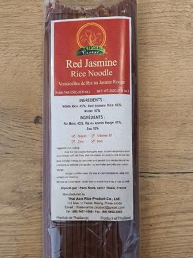 Red jasmine nutrition facts table