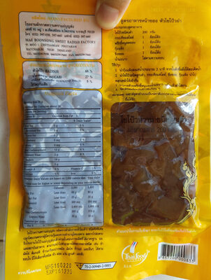 ไชโป๊วหวาน แม่บุญส่ง