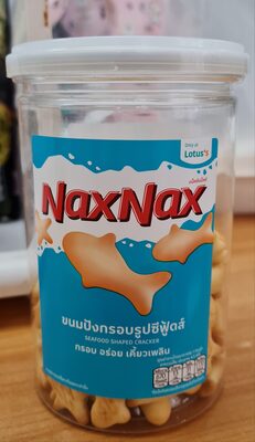 แน็คส์ แน็คส์ ขนมปังกรอบรูปซีฟุดส์ front packaging