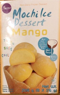 Non-Dairy Mochi Ice Mango Frozen Dessert