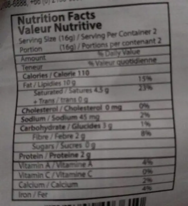 Crispy seaweed(tomato sauce flavour) nutrition facts table