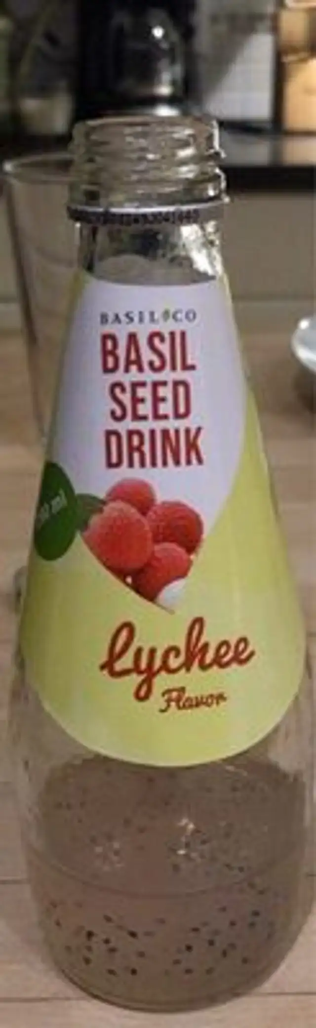 Basil seed drink - lychee