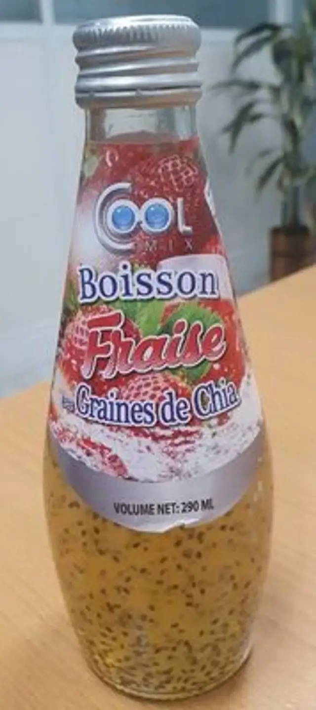 BOISSON FRAISE GRAINE DE CHIA