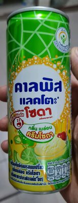 คาลพิส แลคโตะ โซดา กลิ่น เมล่อน ครีมโซดา front packaging