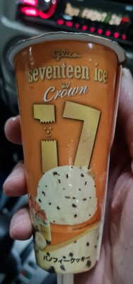 กูลิโกะเซเว่นทีนไอซ์คราวน์ไอศกรีมกลิ่นบานอฟฟี่ผสมคุกกี้