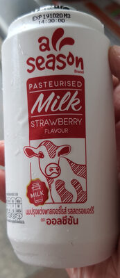 นมปรุงแต่งพาสเจอร์ไรส์ รสสตรอเบอร์รี่ ออลซีซัน
