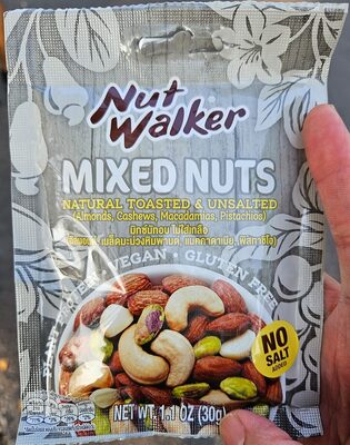 Natural Toasted & Unsalted Mixed Nuts